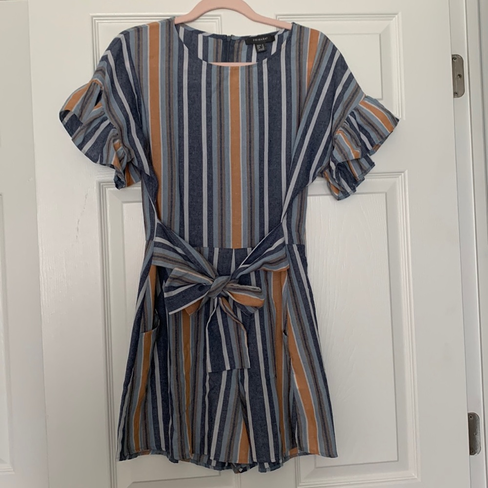 Primark Striped Romper // Size 10